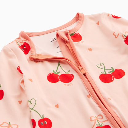 Berry Cherry Clever Zip Sleepsuit