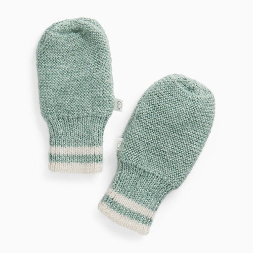 Contrast Stripe Mittens
