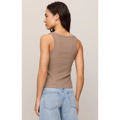 Z SUPPLY - ROWE RIB SCOOP TANK | Heather Ash