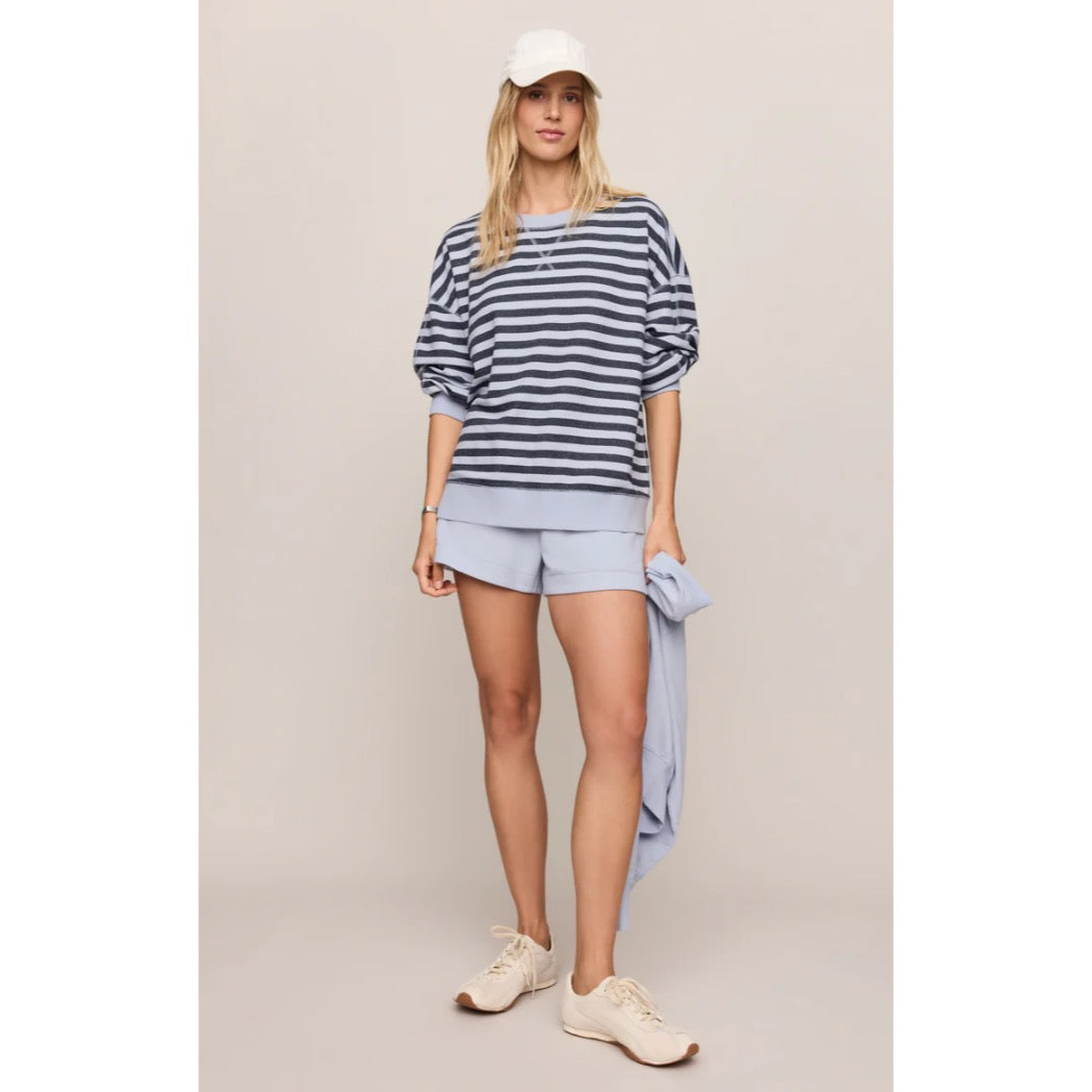 Z SUPPLY - EVERYDAY FRENCH TERRY STRIPED CREW | Eclipse