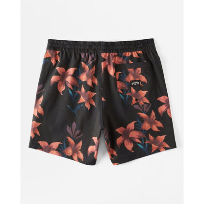 BILLABONG - SUNDAYS LAYBACK 17" BOARDSHORT | BLACK FLORAL
