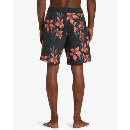 BILLABONG - SUNDAYS LAYBACK 17" BOARDSHORT | BLACK FLORAL