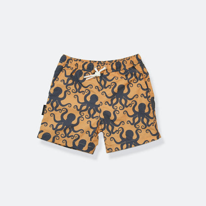 Boys Swim Trunks – Octopus / Desert Sand