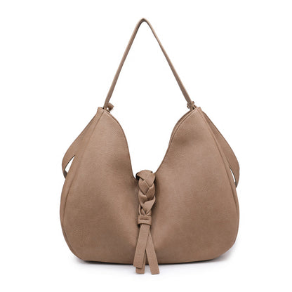 Braided accent hobo bag wholesale