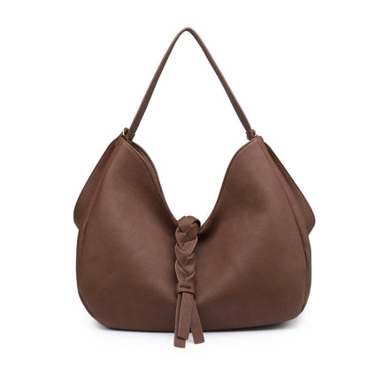 Braided accent hobo bag wholesale