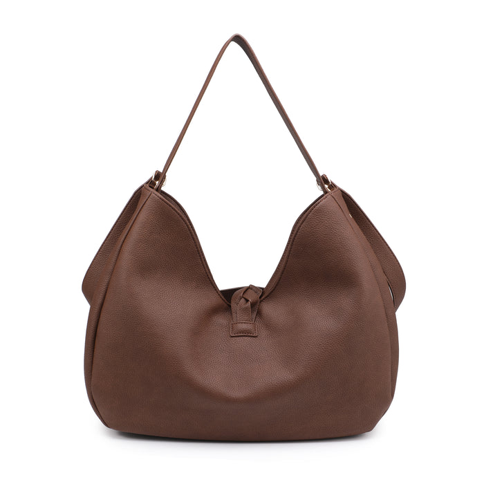 Braided accent hobo bag wholesale