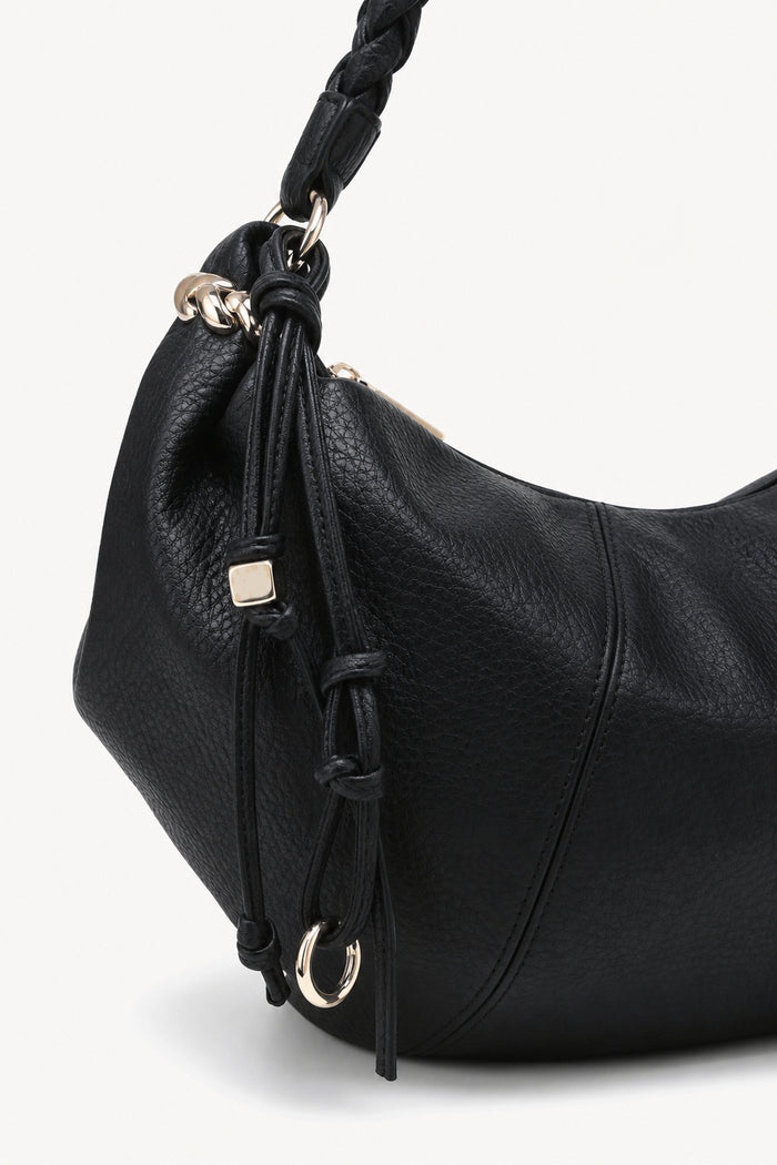 Braided handle crescent hobo bag wholesale