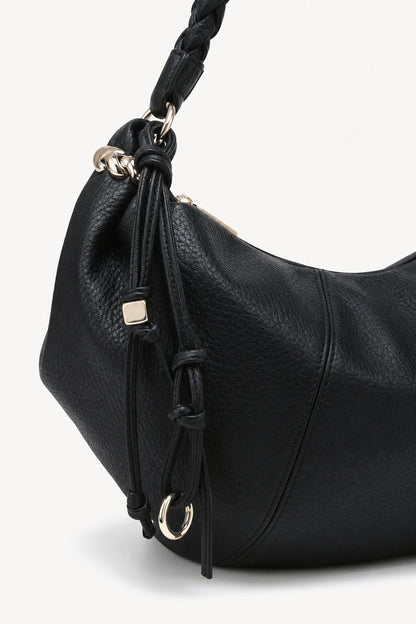 Braided handle crescent hobo bag wholesale