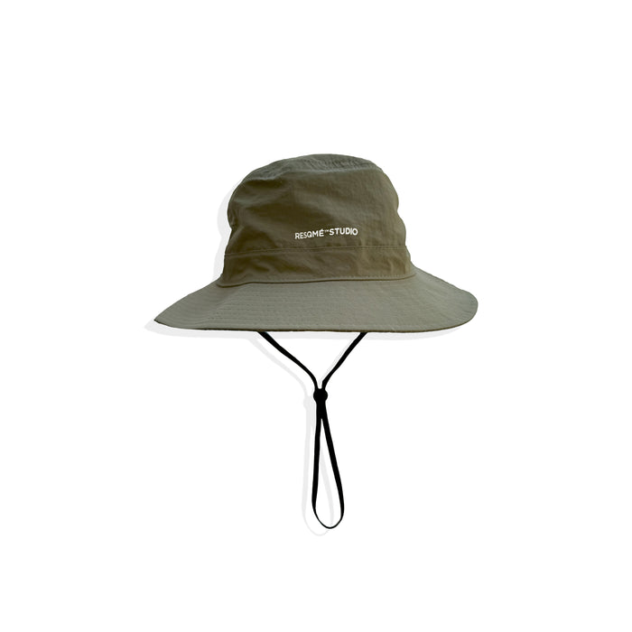 BUCKET HAT ARMY GREEN - BACK