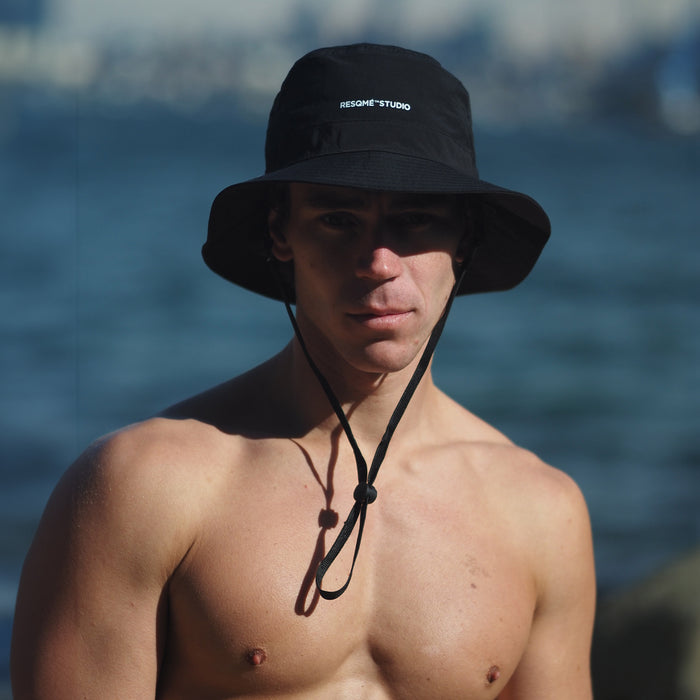 BUCKET HAT BLACK - RESQME STUDIO