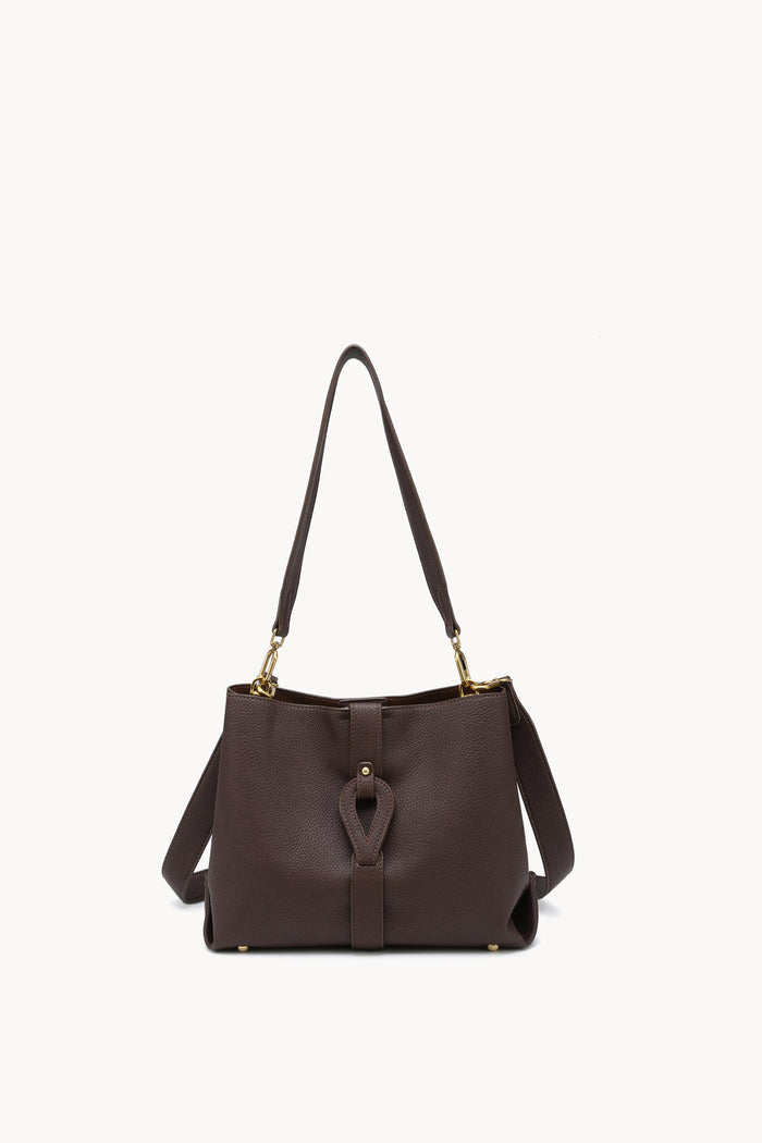 Buckle tab shoulder tote bag wholesale