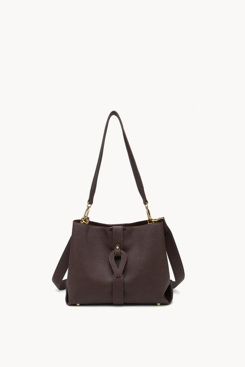 Buckle tab shoulder tote bag wholesale
