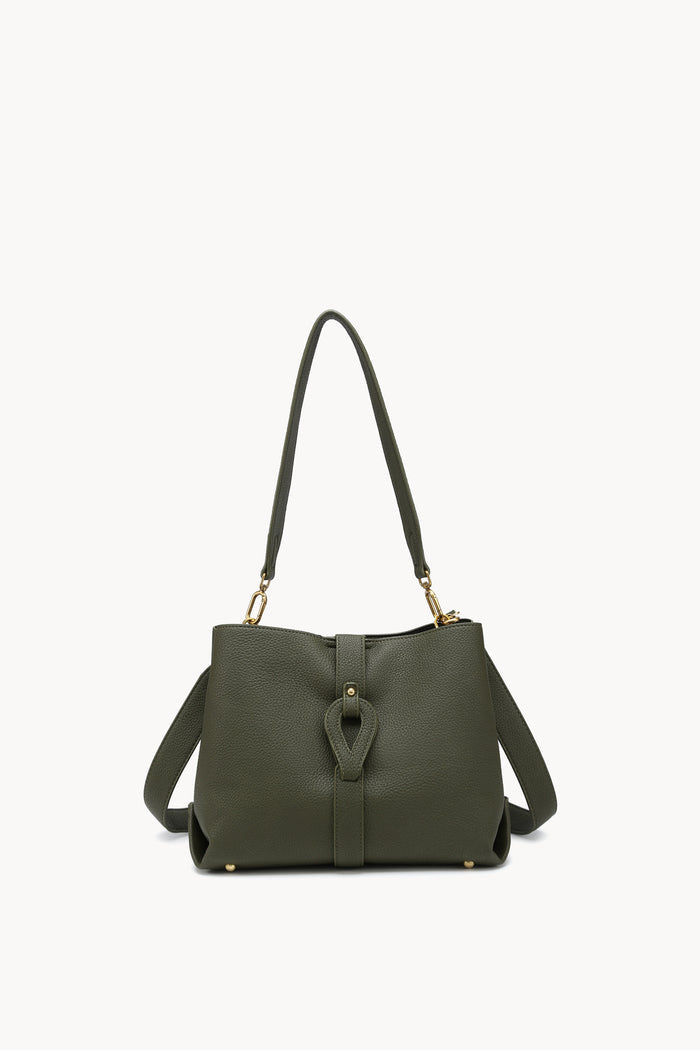 Buckle tab shoulder tote bag wholesale