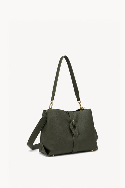 Buckle tab shoulder tote bag wholesale