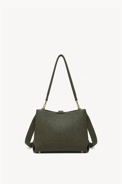 Buckle tab shoulder tote bag wholesale