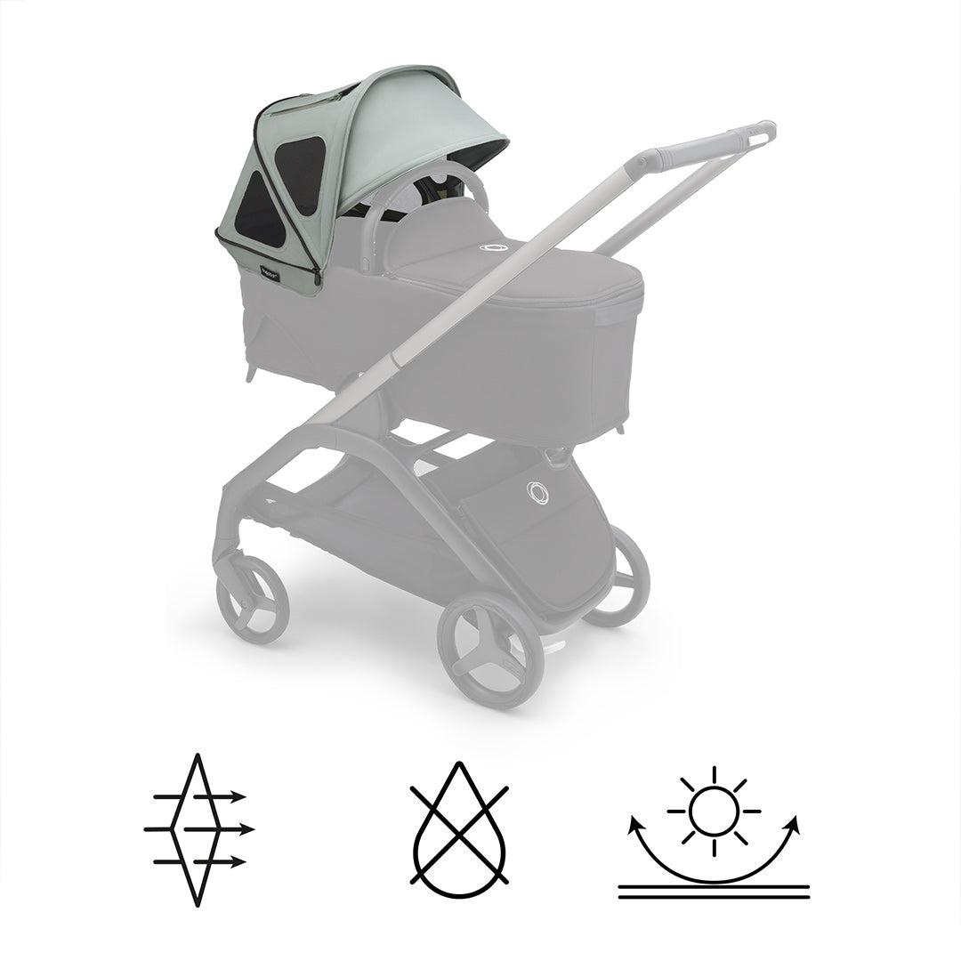 Bugaboo Dragonfly Breezy Sun Canopy - Pine Green