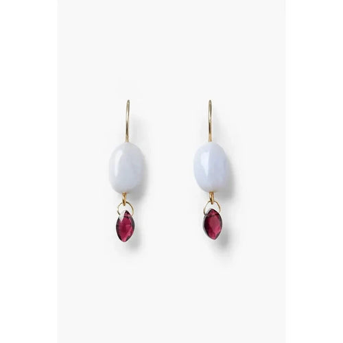 Chan Luu Jelly Bean Earrings Blue Lace Agate