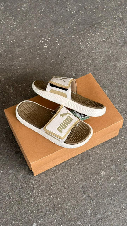 CHANCLAS PUMA CLASICA BLANCO CREMA