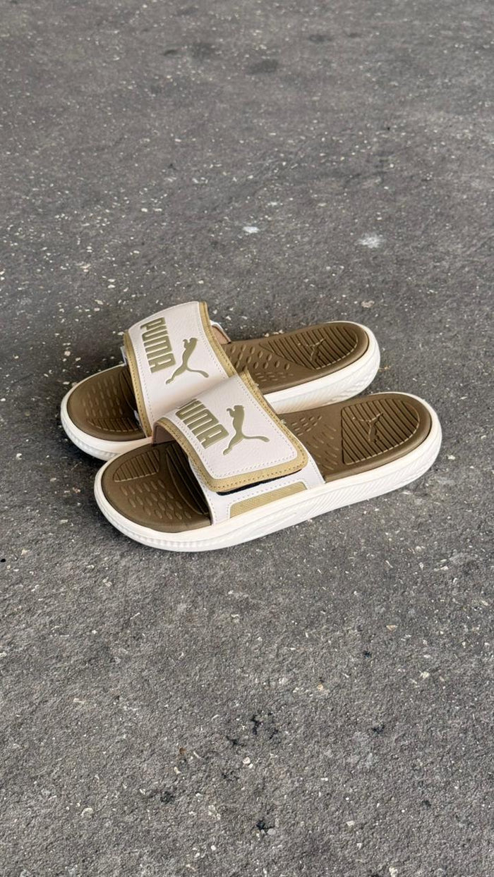 CHANCLAS PUMA CLASICA BLANCO CREMA