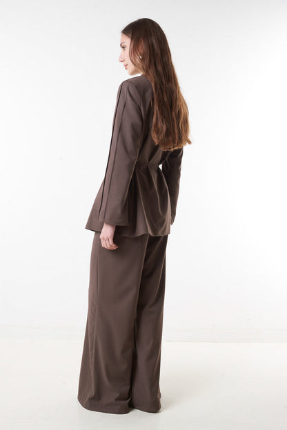 Clean cut palazzo trousers wholesale