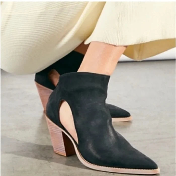 Free People Wilder Black Suede Boots