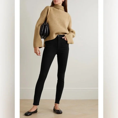 Citizens of Humanity Chrissy High Rise Skinny Jeans in Black
