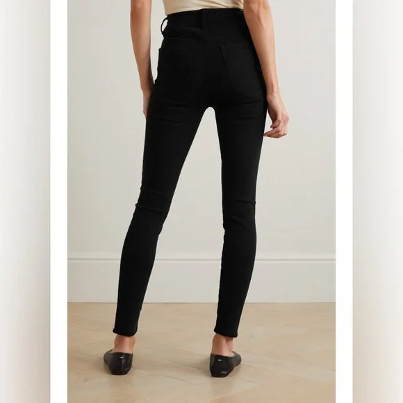 Citizens of Humanity Chrissy High Rise Skinny Jeans in Black