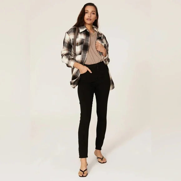 Citizens of Humanity Chrissy High Rise Skinny Jeans in Black