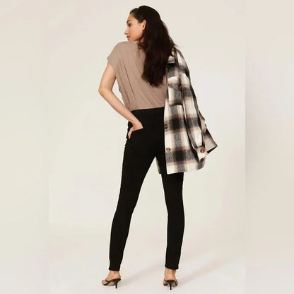 Citizens of Humanity Chrissy High Rise Skinny Jeans in Black