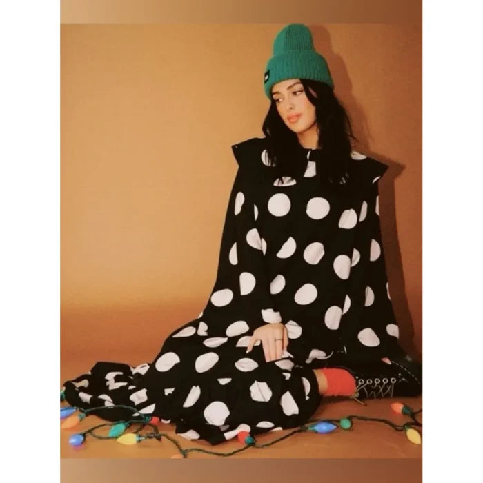 Dressed in LALA Doing What I Damn Well Please Polka Dot Maxi Dress