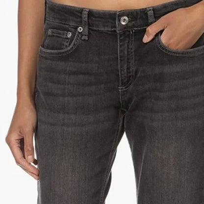 Rag & Bone DreLow-Rise Slim Boyfriend Jeans in Black