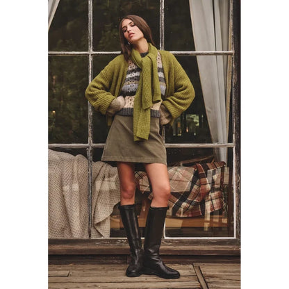 Velvet by Graham & Spencer Luca Alpaca Scarf in Matcha