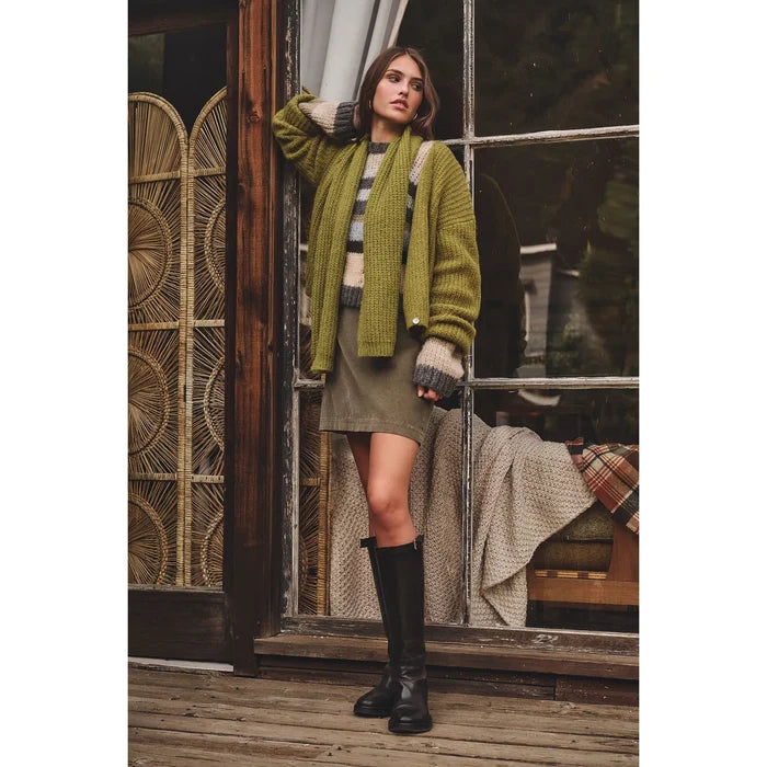 Velvet by Graham & Spencer Luca Alpaca Scarf in Matcha
