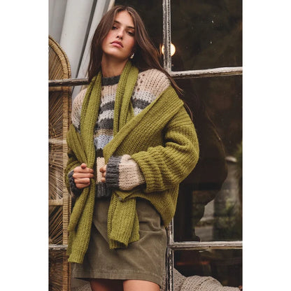 Velvet by Graham & Spencer Luca Alpaca Scarf in Matcha