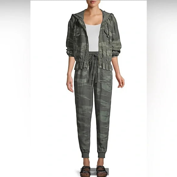 Splendid Bodhi Camo Peplum Jacket