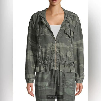 Splendid Bodhi Camo Peplum Jacket