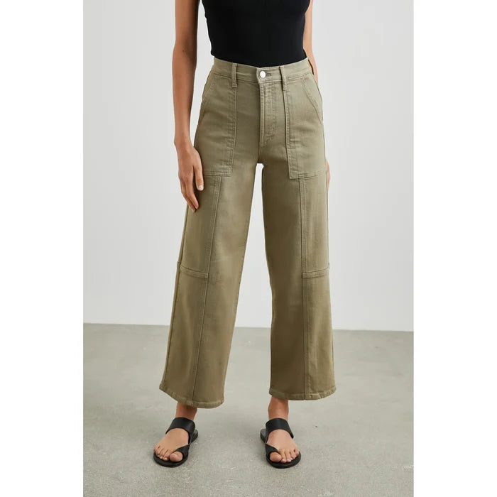 Rails Getty Crop Wide Leg in Washed Olive