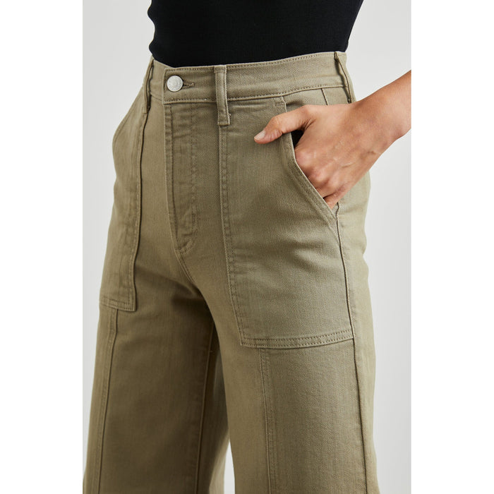 Rails Getty Crop Wide Leg in Washed Olive