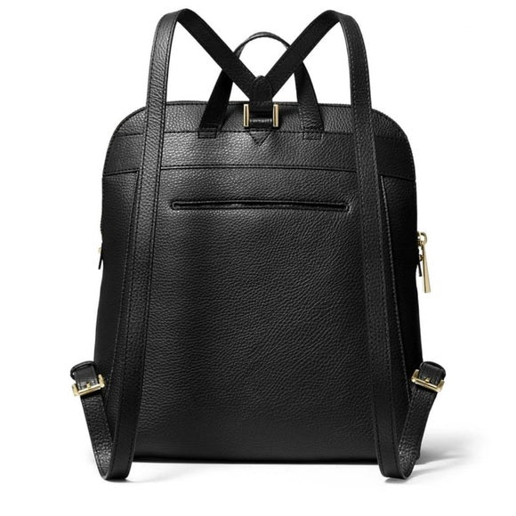 Michael Kors Rhea Pebbled Leather Zip Medium Slim Backpack