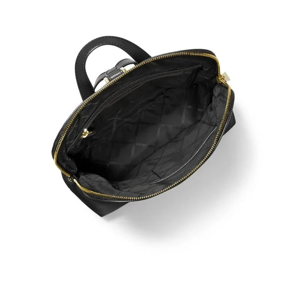 Michael Kors Rhea Pebbled Leather Zip Medium Slim Backpack