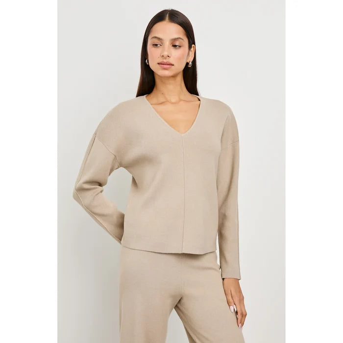 Rails Hollyn Sweater in Heather Oatmeal