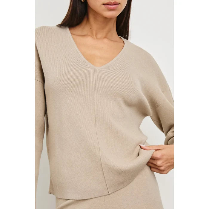 Rails Hollyn Sweater in Heather Oatmeal