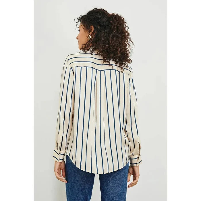 Rails Maria Ceramic Navy Stripe Blouse