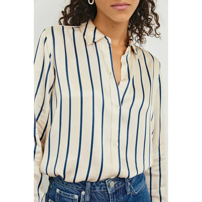 Rails Maria Ceramic Navy Stripe Blouse