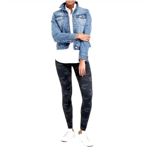Spanx Camo Leggings in Black