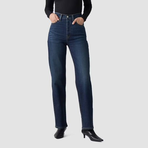 Levi's Women's Ribcage Straight Jeans in Get Organized Dark