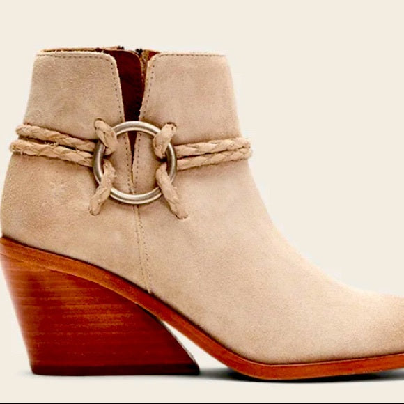 Frye Serena Braided Harness Booties
