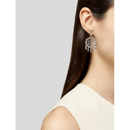 Judith Ripka Cubic Zirconia Chandelier Earrings
