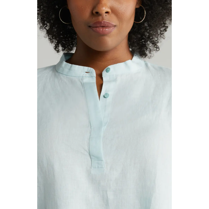 Eileen Fisher Organic Linen Popover Top