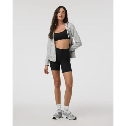 Vuori Halo Performance Hoodie 2.0 in Pale Heather Grey